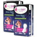 Everteen Xxl Relax Nights Ultra Thin Sanitary Pads With Neem And Safflower (7 Pads, 320Mm Each)), Pack of 2...