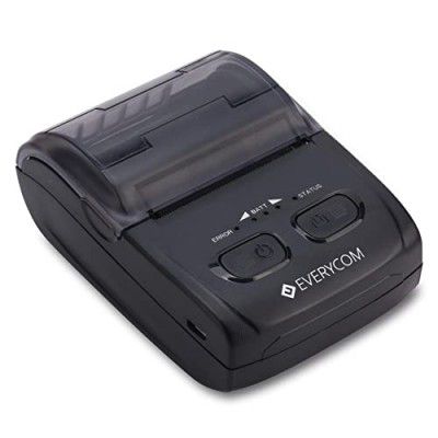 Everycom (EC-300 Bluetooth Thermal Receipt Printer Compatible for Android and Windows Devices- Black (1 Year Warranty)