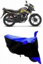 Everyonic Two Wheeler Cover for Honda (CB Shine Blue Black)...