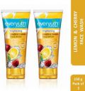 Everyuth Naturals Brightening Lemon & Cherry |Deep Cleansing, Oil Control & Tan Reduction Face Wash, 300 g...
