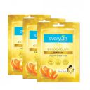 Everyuth Naturals Golden Glow 24K Gold Sheet Mask | Pack of 3...