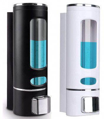 EVGREF Wall Mounted Soap Dispenser Shampoo Conditioner for Bathroom Kitchen 