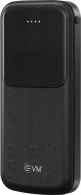 EVM 10000 mAh Power Bank (Black, Lithium Polymer, Fast Charging for Mobile, Laptop, Tablet)