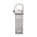 EVM EnStore 64GB Metal USB 2.0 Flash Drive - High Read Speeds up to 15MB/s & Write Speeds up to 8MB/s - (EVMPD/64GB)...