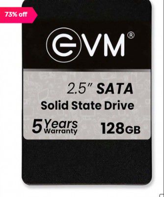 EVM EVM25 128GB 2.5 inch SATA Internal SSD (Black)