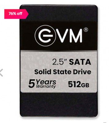 EVM EVM25 512GB 2.5 inch SATA Internal SSD (Black)