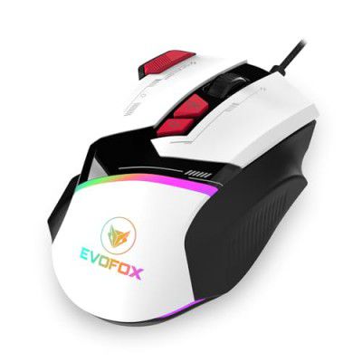 EvoFox Blaze Programmable Gaming Mouse with 500Hz Polling Rate | Gaming Grade Sensitive DPI 200 - 12800 | RGB lights | Windows Software and more