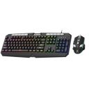 EvoFox Deathray v2 Gaming Keyboard and Mouse Combo | 6 Zone RGB Backlighting, 19 Anti Ghosting Keys, Membrane Keys, Ergonomic, Full-Size | 6 Buttons, 7 Color LED Lighting, Upto 3600DPI (Wired)...