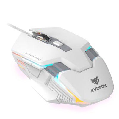 EvoFox Starter Series Spectre USB Wired Gaming Mouse (White)