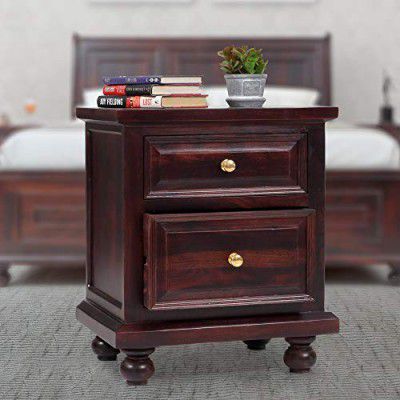 EVOK Alexander Solidwood Night Stand-Dark Walnut