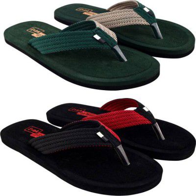 EVOK Mens Comfortable Flipflop (Pack Of 2) Slippers