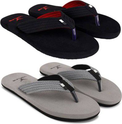 EVOK Mens Comfortable Embozing Flipflop (Pack Of 2)