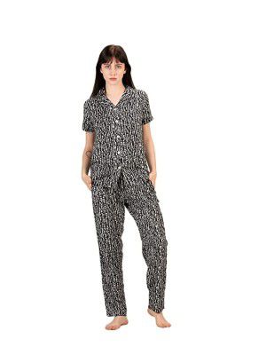Evolove Pyjamas Top Pants Set for Women for Daily Use Winter Night Wear