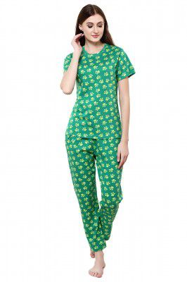 Evolove Womens Cotton Printed Pyjama Set Pack of 1