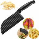 EVOLRY Crinkle Cut Knife Wavy Vegetable Cutter Stainless Steel ...