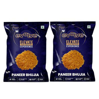 EVOLVE PANEER BHUJIA PACK 2| High Natural Protein |Rich in Fiber|Helps lower blood pressure & Increases Stamina
