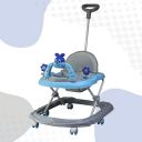 Evoshine Baby Sweety Walker Foldable Design with Parent Handle Rod and Big Comfortable Seat Cushion for Babies 6-18 Months - Perfect Toy and Walking Support for Boys and Girls (Blue)...