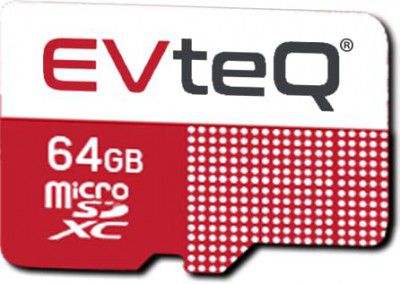 EvteQ microSDXC Memory Card | UHS-3 | Up to 140MB/s Read & Write Speed | High-Performance Data Transfer | Low Power Consumption | 4K Video Recording (64GB)