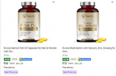 Evvora Vitamin Supplement Upto 86% Off