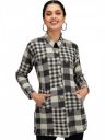 eWools Women's Wool Blend Banded Collar Cardigan...