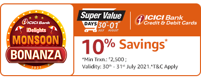 Amazon pantry Super value day icici bank offer