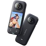 insta360 X3 Action Camera, 1/2" Sensor, 5.7K 360 Capture, Optical Zoom 3X, 72 MP 360 Photo, 4K Single Len