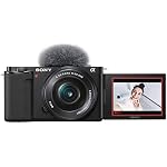 Sony Alpha ZV-E10L 24.2 Mega Pixel Interchangeable-Lens Mirrorless vlog Camera with 16-50 mm Lens, Made for Cr