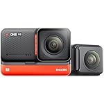 insta360 ONE RS Twin Edition Waterproof Optical Zoom, 1x 4K 60fps Action Camera & 5.7K 360 Camera with Int