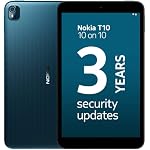 Nokia T10 Android 12 Tablets with 8 HD Display, 8MP Rear Camera, AI face Unlock, All-Day Battery, WiFi | 3 + 3