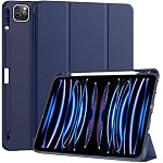 ProElite Smart Case for iPad Pro 11 inch 2022/2021 4th/3rd Gen [Auto Sleep/Wake Cover] [Pencil Holder] [Soft F