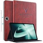 ProElite Smart Deer Flip case Cover for OnePlus Pad 11.61 inch with Auto Sleep Wake Function, Wine Red