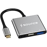 Sounce 3-in-1 USB C to HDMI Multiport Adapter -USB Type C Hub with 4K HDMI Output(4k/30HZ), USB-A 3.0, and USB