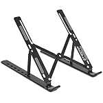 STRIFF Foldable Portable Laptop/Tablet Tabletop Stand with 6 Level Height & Angle Adjustment & Air Ven