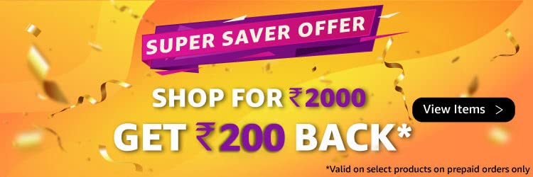 Amazon Super saver offer banner