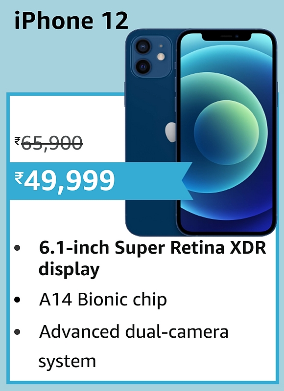 Apple iPhone 12 Amazon Great Indian Festival Sale Price banner
