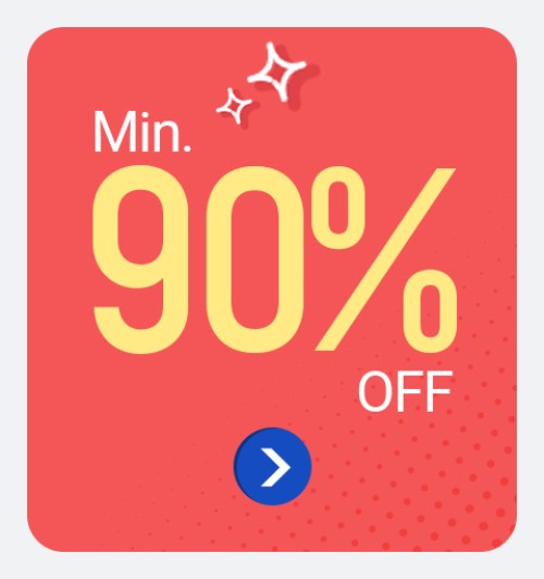 Flipkart Minimum 90% Off Offer Zone