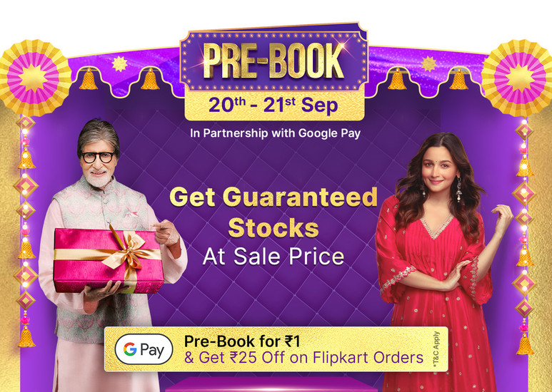 Flipkart The Big Billion Days Prebook Sale: Book @ 1 (29 Sep - 1 Oct)