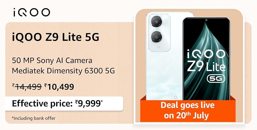 iQOO Z9 Lite 5G Prime Day Sale Offers