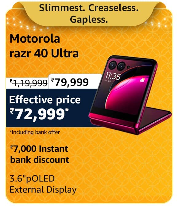 Motorola razr 40 Ultra @ 72,999/- During Big Billion Days Sale