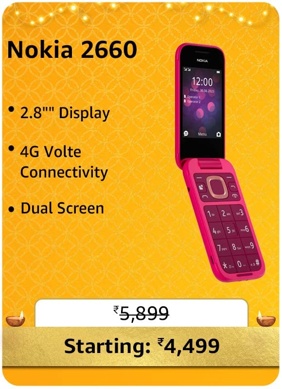 Nokia 2660 @ 4,499/- During Big Billion Days Sale