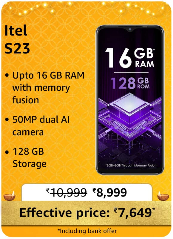 realme narzo 50i Prime @ 6,759/- During Big Billion Days Sale