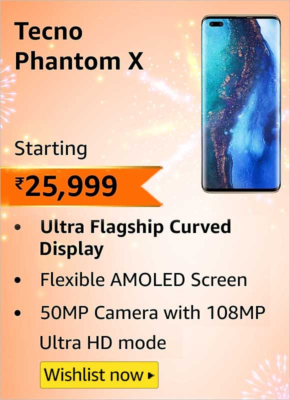 Tecno Phantom X Amazon Great Indian Festival Sale Price banner