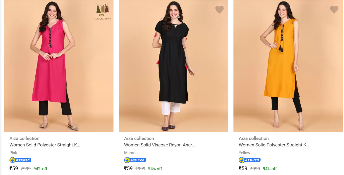 Womens Kurtas @ 69