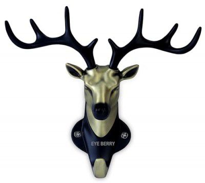 EYE BERRY BASI SALES WITH MISCELLANEOUS DEVICE Deer Head Hanging Hook,Key Holder for Home, Key Stand, Key Hangers for Wall full metal product (non plastic) (BRASS ANTIQUE/MATT BLACK)