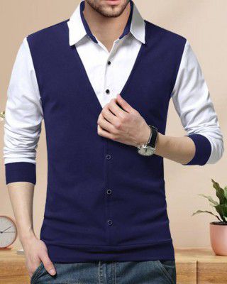 EyeBogler  Men Regular Fit Checkered Hood Collar Casual Shirt