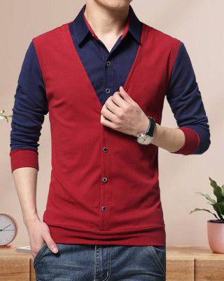 EyeBogler  Men Regular Fit Checkered Hood Collar Casual Shirt