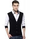 EYEBOGLER Men Solid Regular fit T-Shirt(T16_Black White_S)...