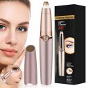 Eyebrow Hair Remover, Painless Precision Eyebrow Trimmer Brows Epilator Eye Brow Facial Face Razor 4for Women Men, Gold ...