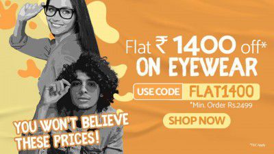 EyeMyEye: Flat ₹1400 off on Eyeglass & Sunglass
