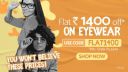 EyeMyEye: Flat ₹1400 off on Eyeglass & Sunglass...